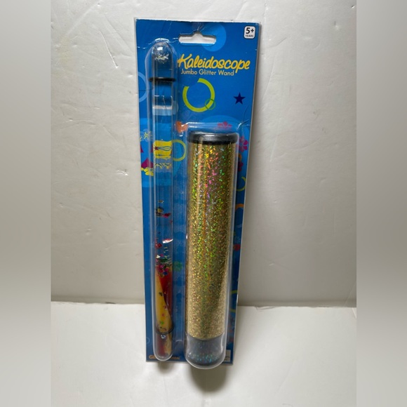 Toys Kaleidoscope Jumbo Silver 9 Inches 12 Inch Wand 2 Color Liquid